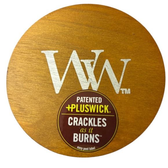 WoodWick White Teak Medium 9.7oz Hourglass Candle Crackles As It Burns NEW - Picture 6 of 8